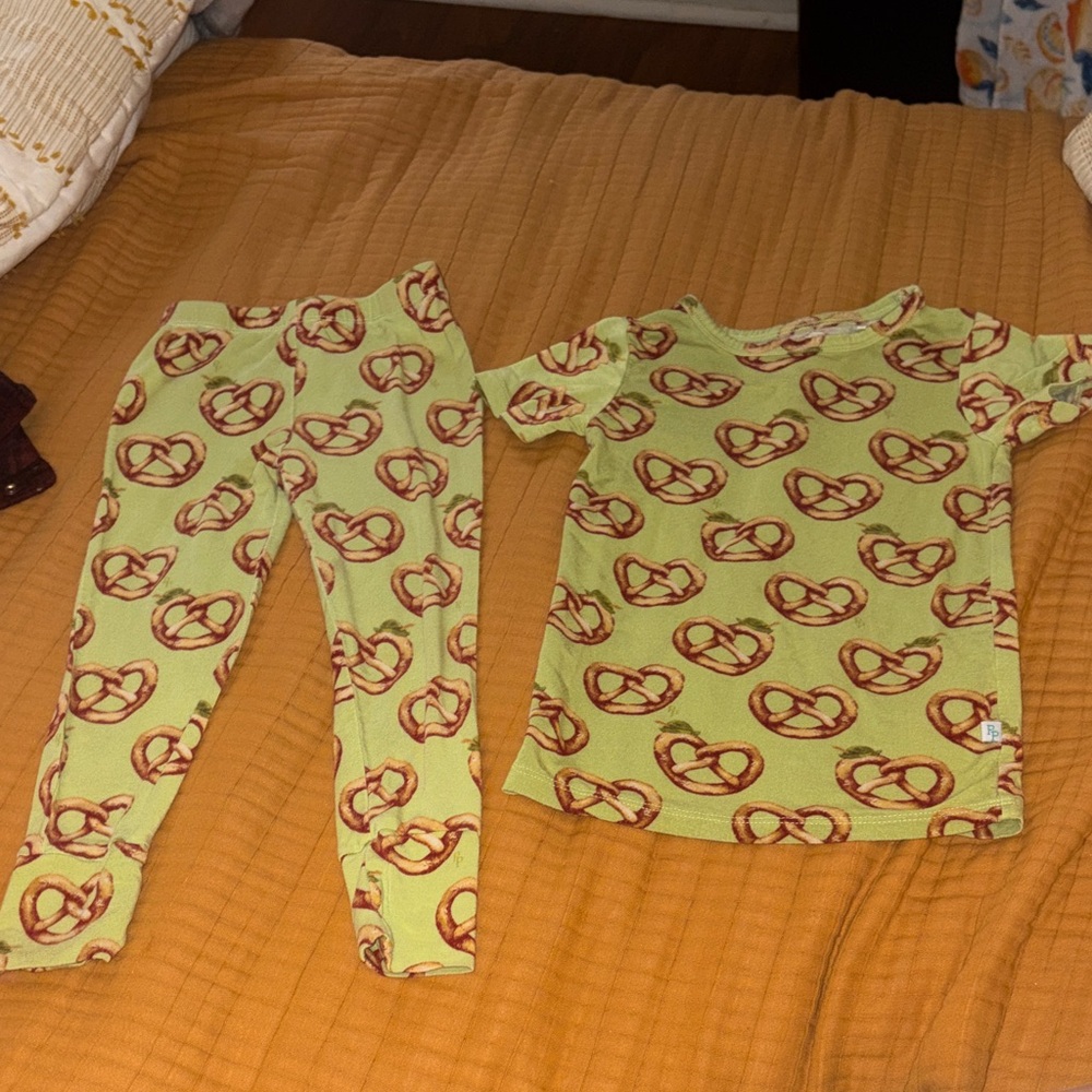 Posh peanut bamboo pretzel pajamas